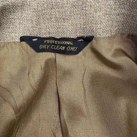 Vintage Levi Panatela Sportswear Men's Size 38S Heathered Brown Suit Coat Jacket - Picture 2 of 15
